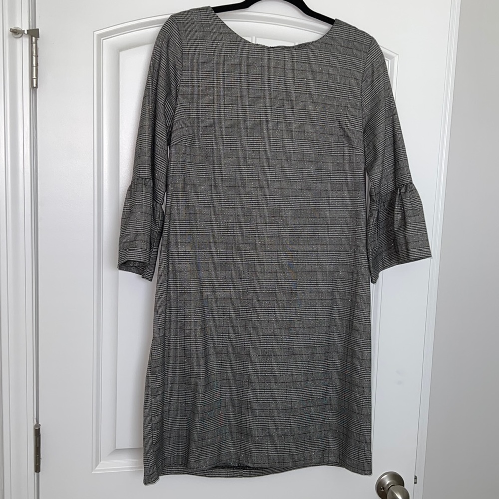 Emma & Michele Plaid & Herringbone Dress